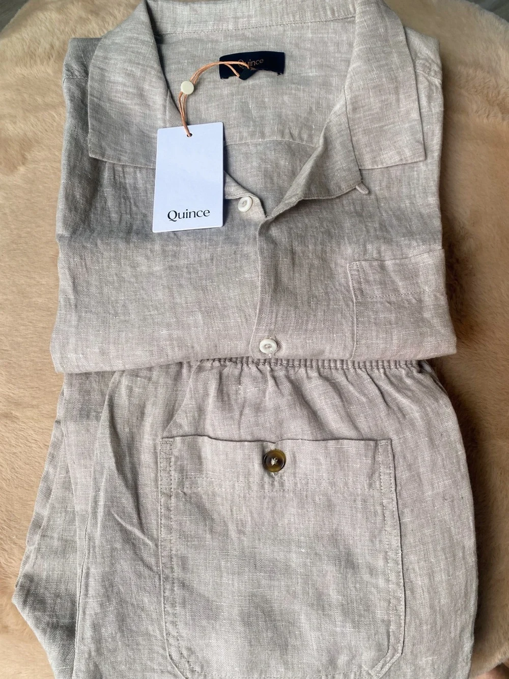 Quince $148 Men’s 100% European Linen Drawstring Beach Pants ~ M